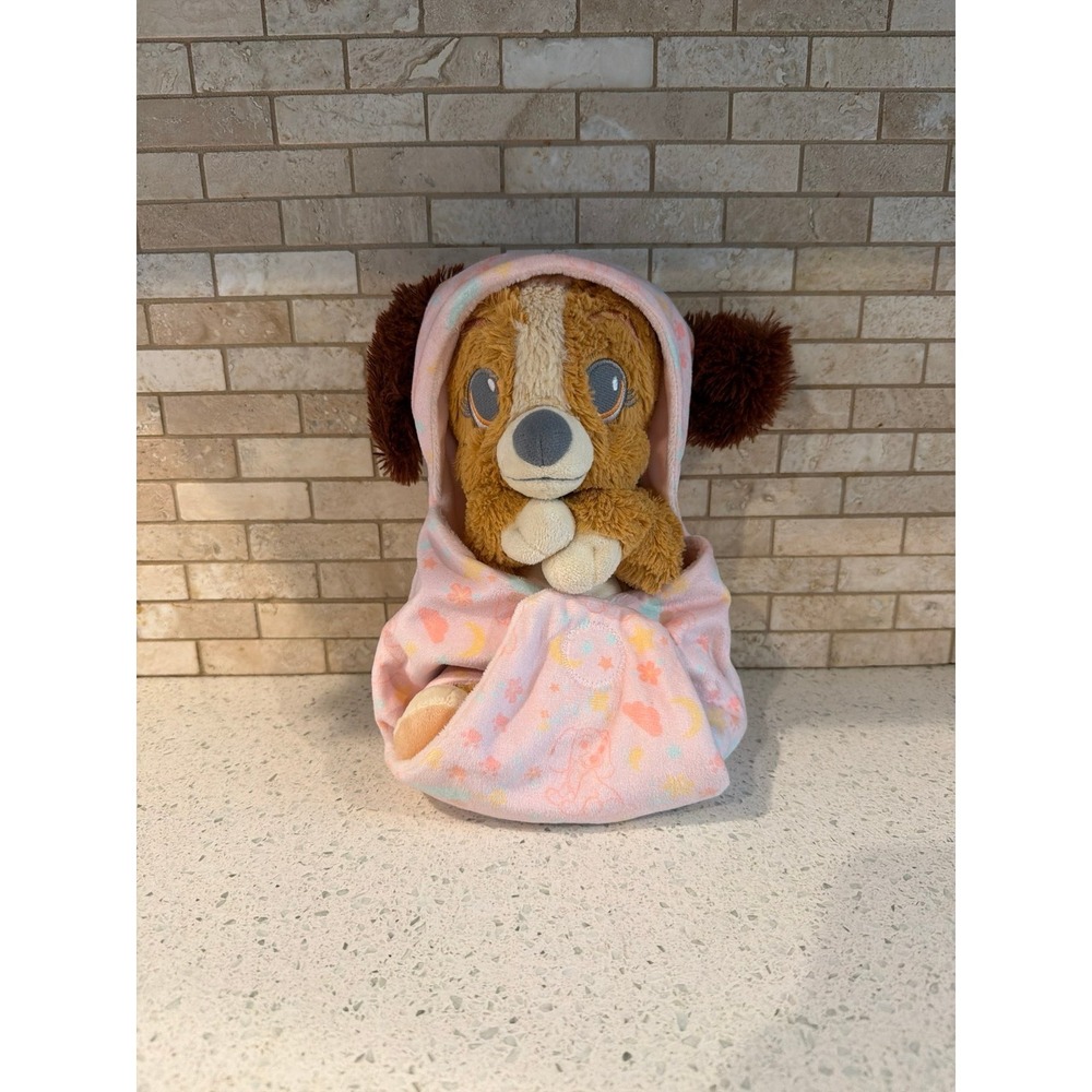 Disney Lady Tramp Plush Swaddle Baby Blanket